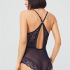 Çıtçıtlı Dantelli Transparan Sırt Çapraz İpli Bodysuit CH1865