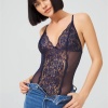 Çıtçıtlı Dantelli Transparan Balensiz Kadın Bodysuit CH1868