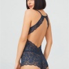 Çıtçıtlı Sırt Dekolteli Transparan Kaplı Dantelli Bodysuit CH1878