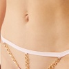 Tüllü Zincir Detaylı Kadın String Külot CH6091