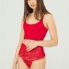 Dantelli Lastik Detaylı Yüksek Bel Kadın Tanga Külot CH6019