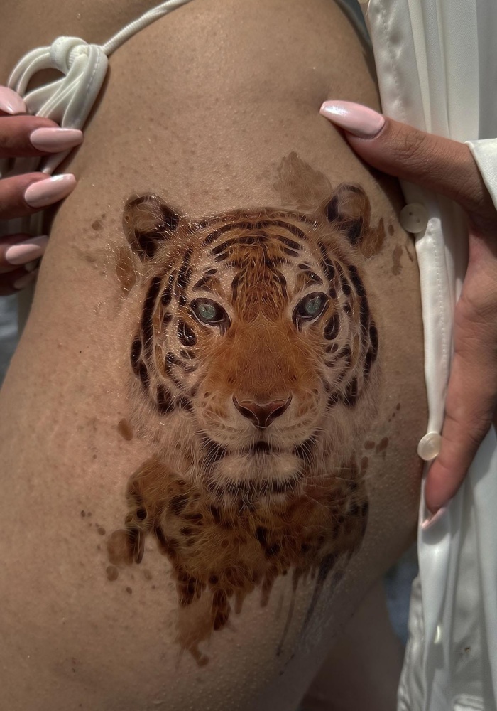 Geçici Kaplan Dövme Tattoo