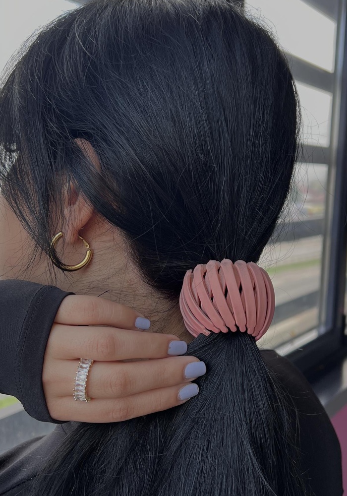 Pembe Renk Mat Saç Aparatı