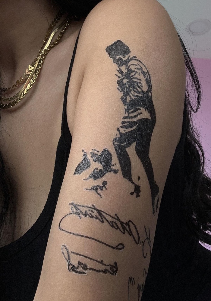Geçici Atatürk İmza Dövme Tattoo