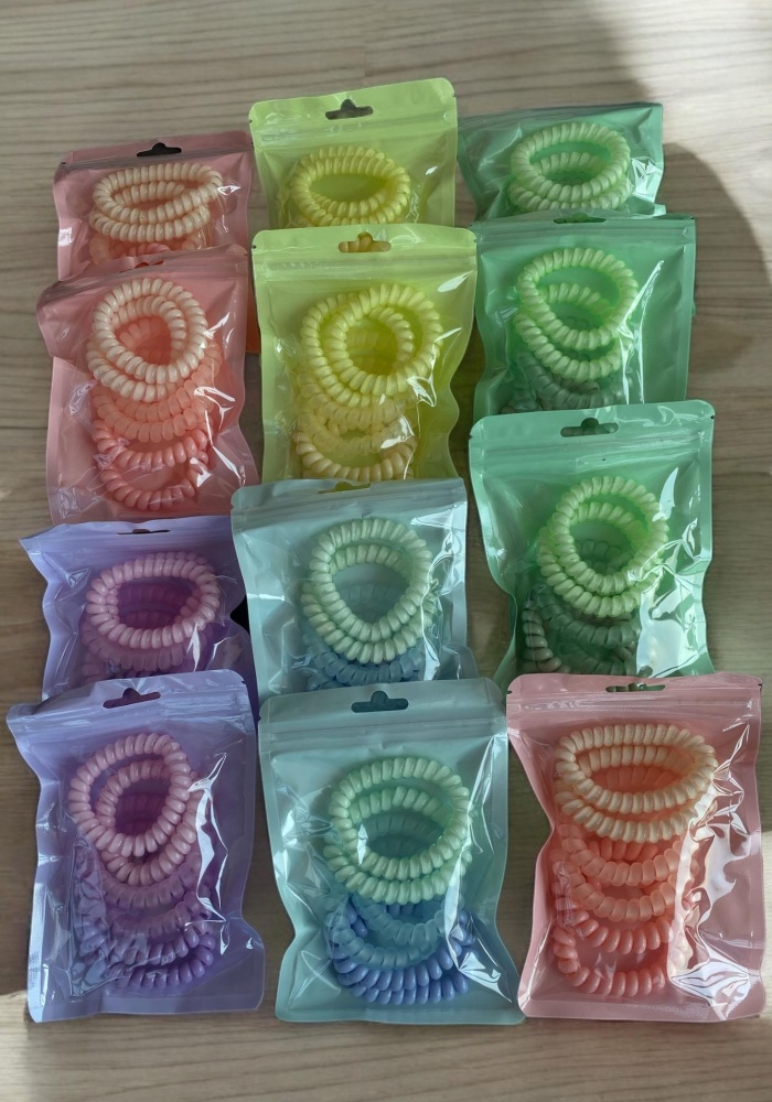 12li Karışık Renk Helezon Toka Set