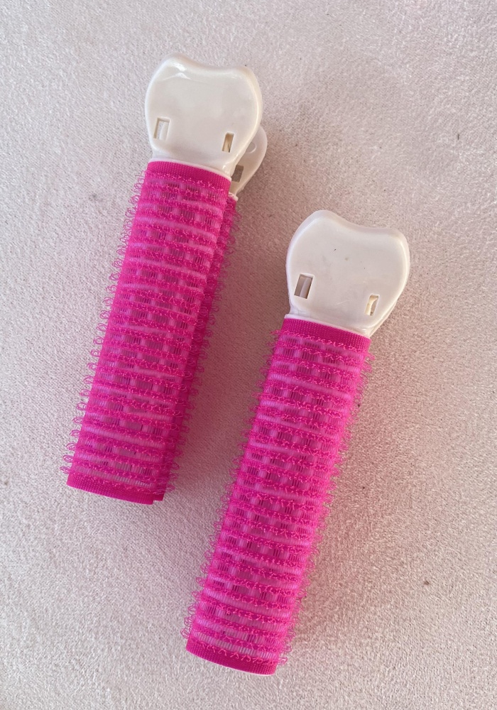 Pembe Renk Saç Kabartma Tokası/ Bigudi (Çift)