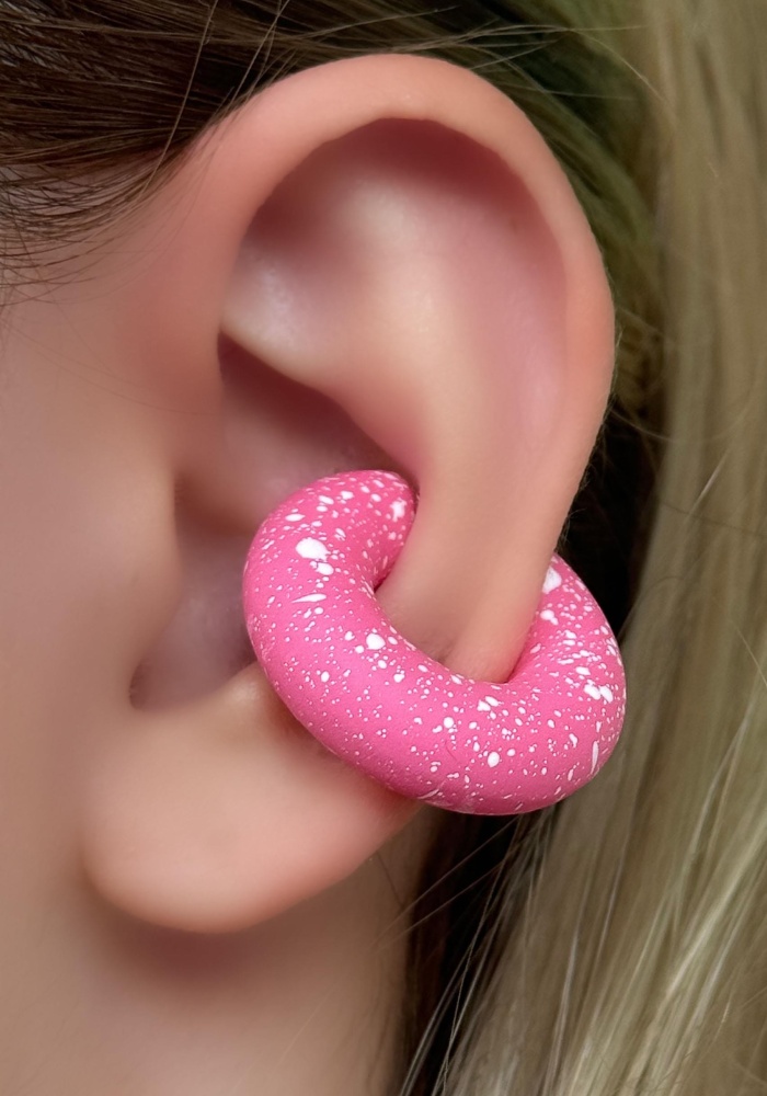 Pembe Renk Ear Cuff Küpe (Çift)