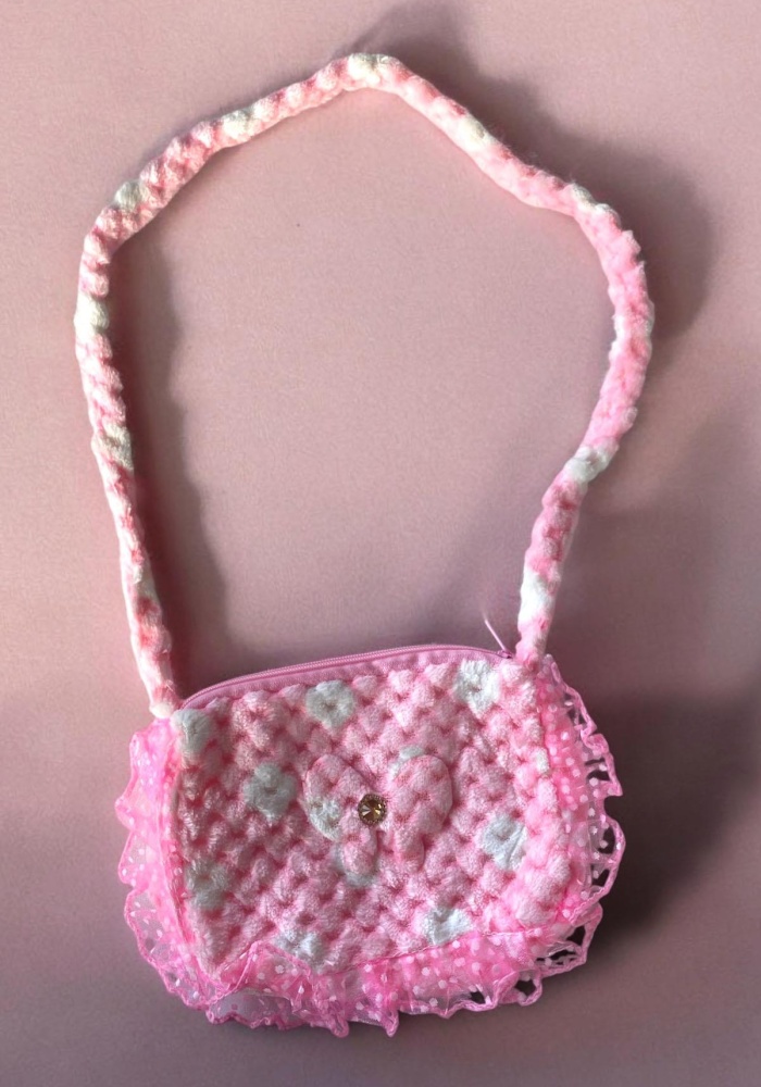 Pembe Renk Kelebek Figürlü Çocuk Çanta