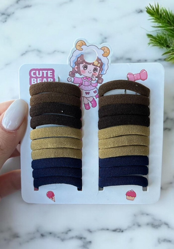 20li Karışık Renk Havlu Toka Set