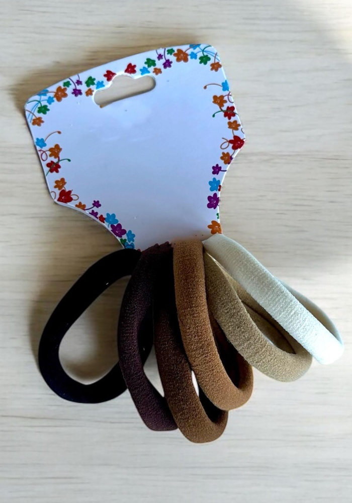 6lı Karışık Renk Havlu Toka Set