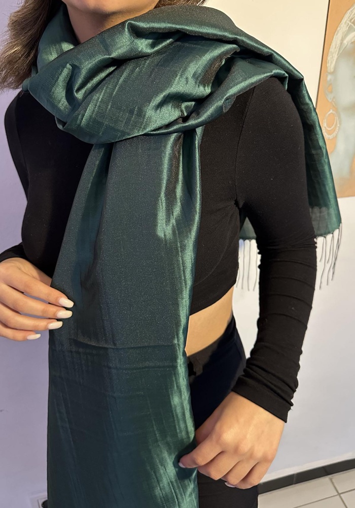 Yeşil Renk Tafta Şal