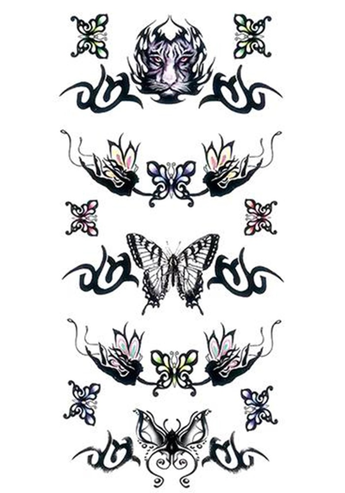 Geçici Kelebek Figürlü Dövme Tattoo