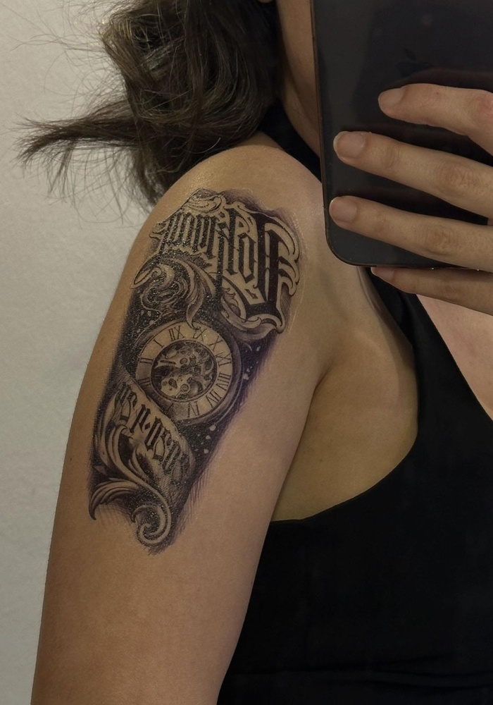 Geçici Karışık Figürlü Dövme Tattoo