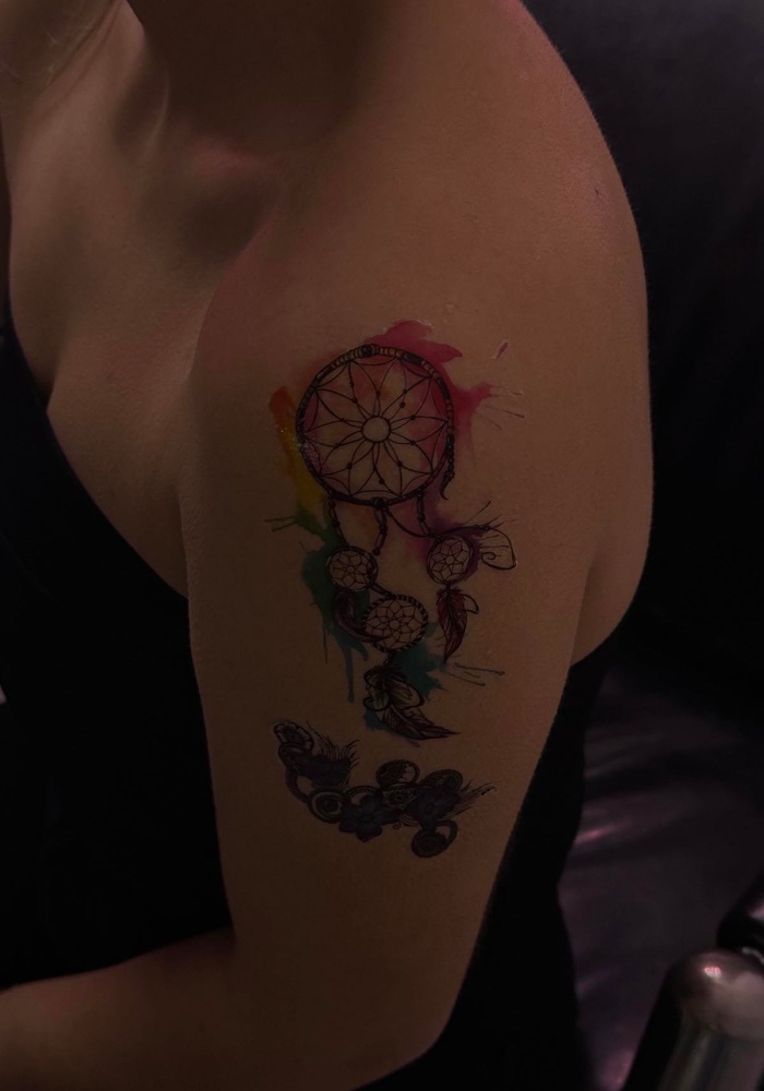 Geçici Düş Kapanı Figürlü Dövme Tattoo