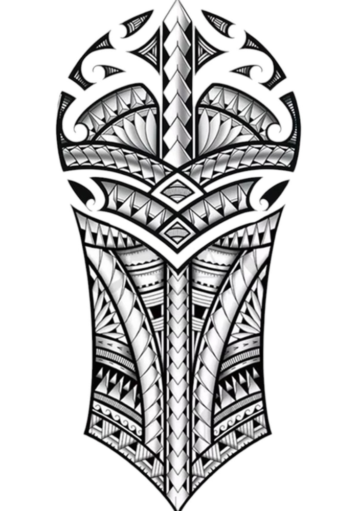 Geçici Maori Model Dövme Tattoo