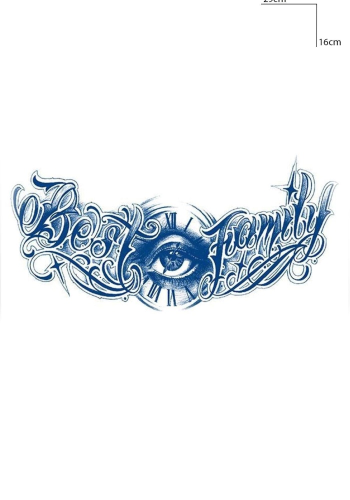 Göz Figürlü 12 Saat Sonra Kararan Geçici Dövme Tattoo