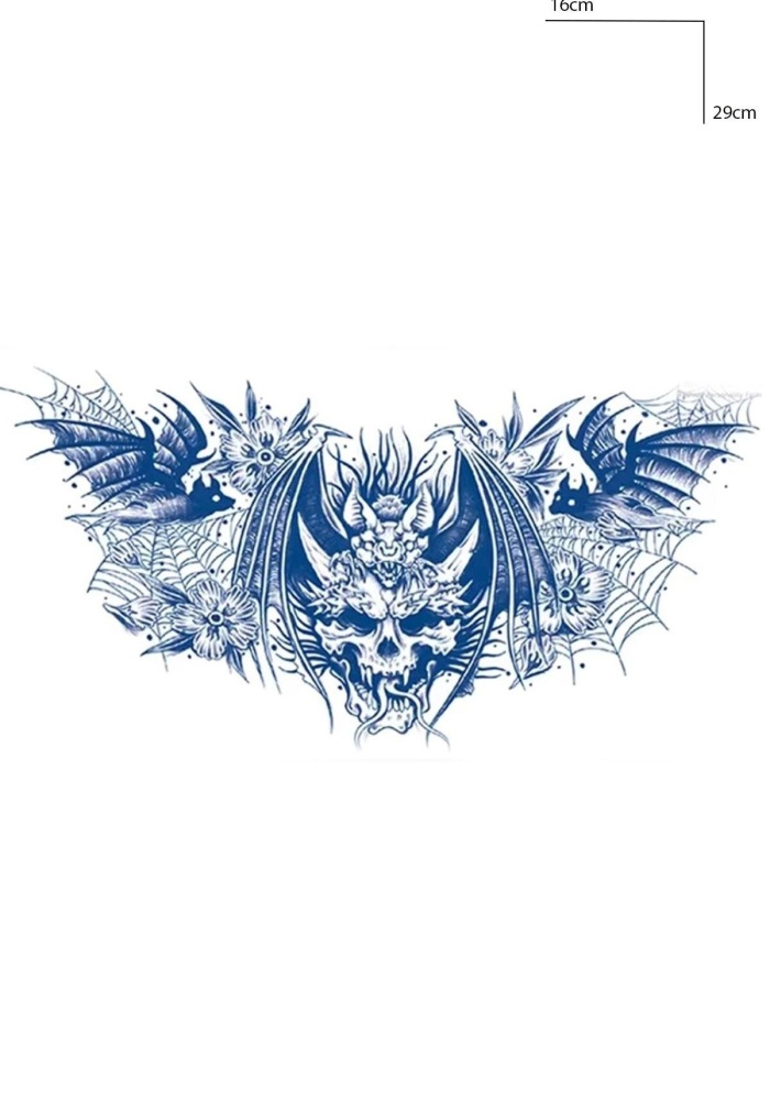 Ejderha Figürlü 12 Saat Sonra Kararan Geçici Dövme Tattoo