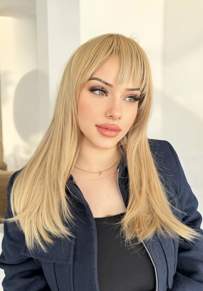 Bal Köpüğü Renk Kahkül Detaylı Katlı Kesimli Peruk