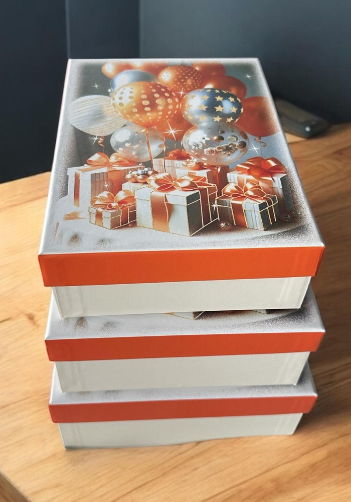 Karışık Renk 3lü Hediye Kutusu Seti