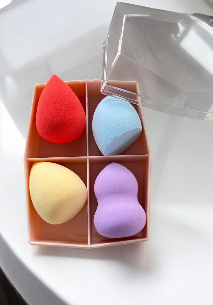 Karışık Renk 4lü Makyaj Süngeri Set