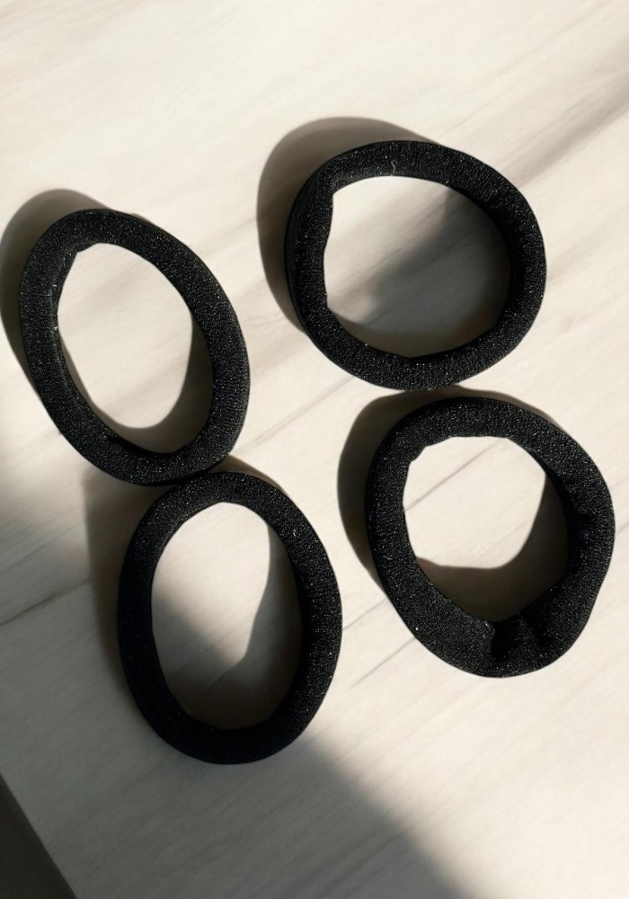 Siyah Renk 4lü Lastik Toka