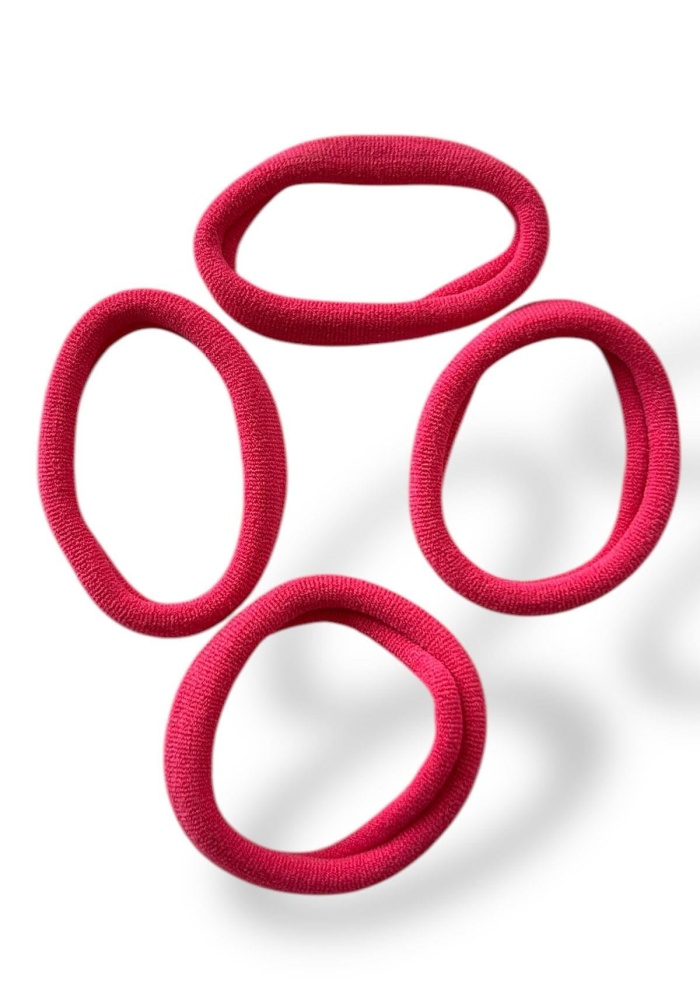 Koyu Pembe Renk 4lü Havlu Toka Set