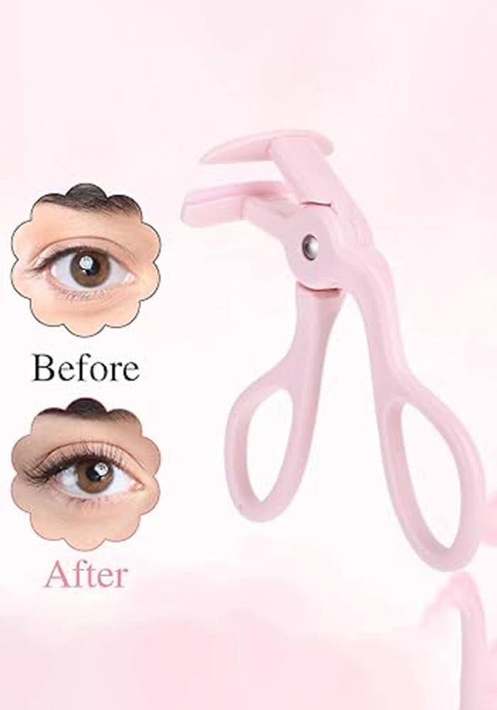 Pembe Renk Kirpik Kıvırıcı/ Kirpik Kıvırma Aparatı