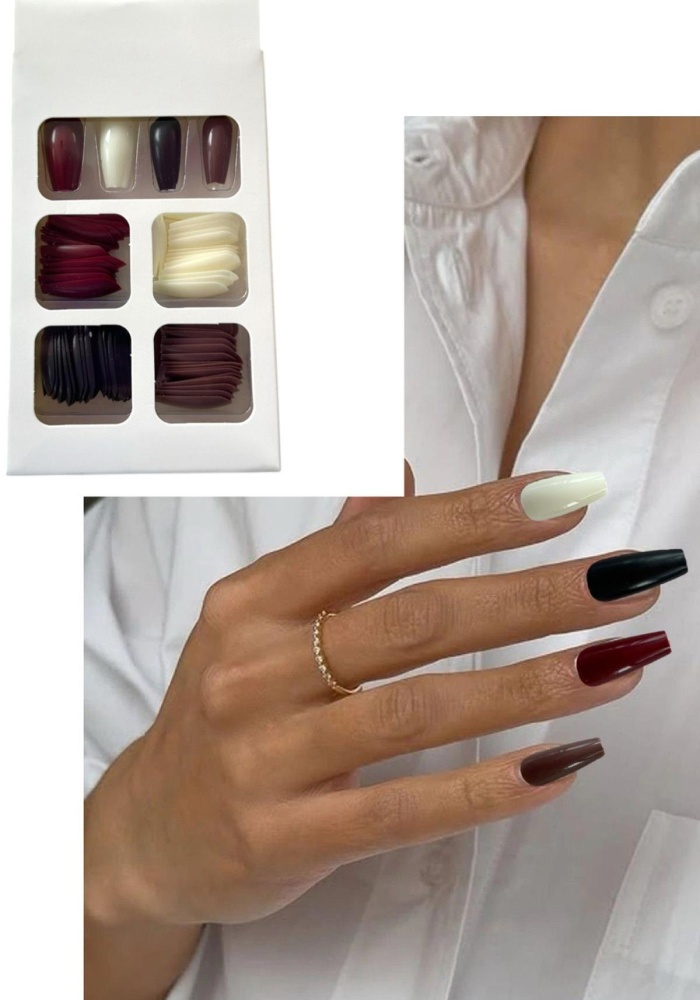 Karışık Renk Takma Tırnak Set