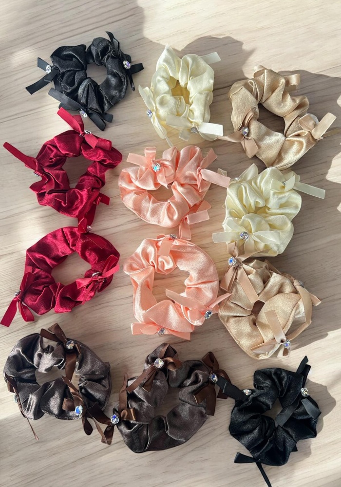 12li Karışık Renk Taş Detaylı Simit Toka Set