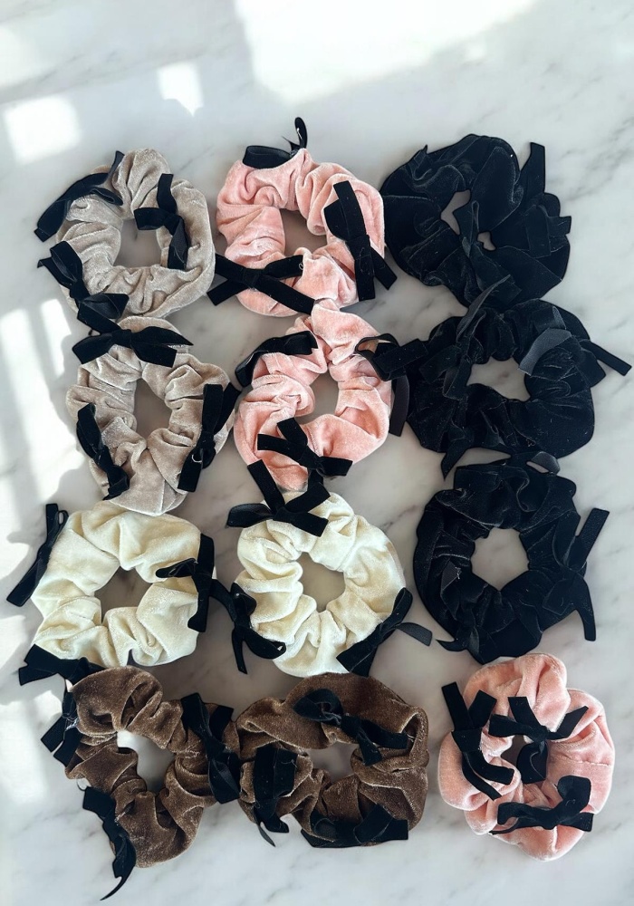 12li Karışık Renk Kurdele Detaylı Simit Toka Set
