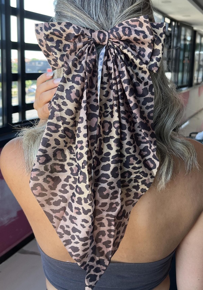 Karışık Renk Leopar Figürlü Otomat Toka