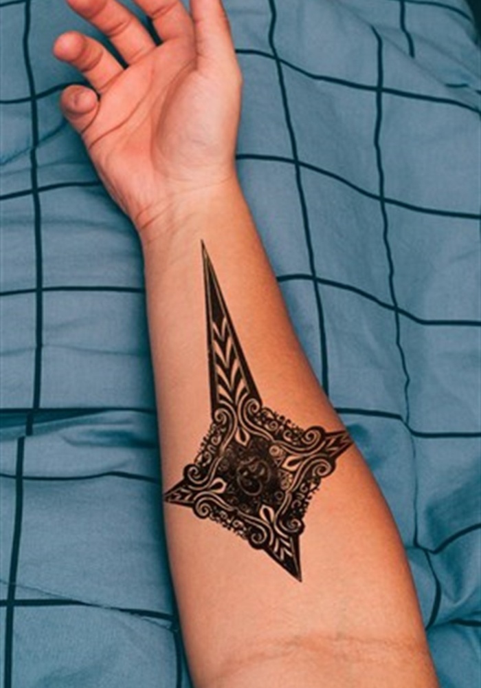 Geçici Kuzey Yıldızı Dövme Tattoo