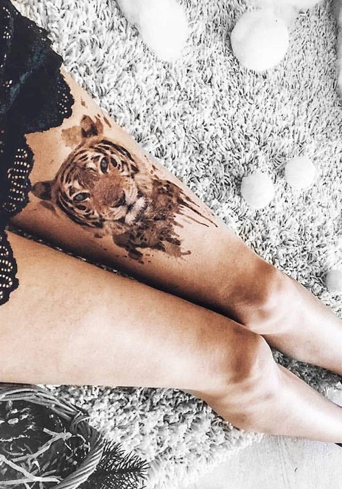 Geçici Kaplan Dövme Tattoo