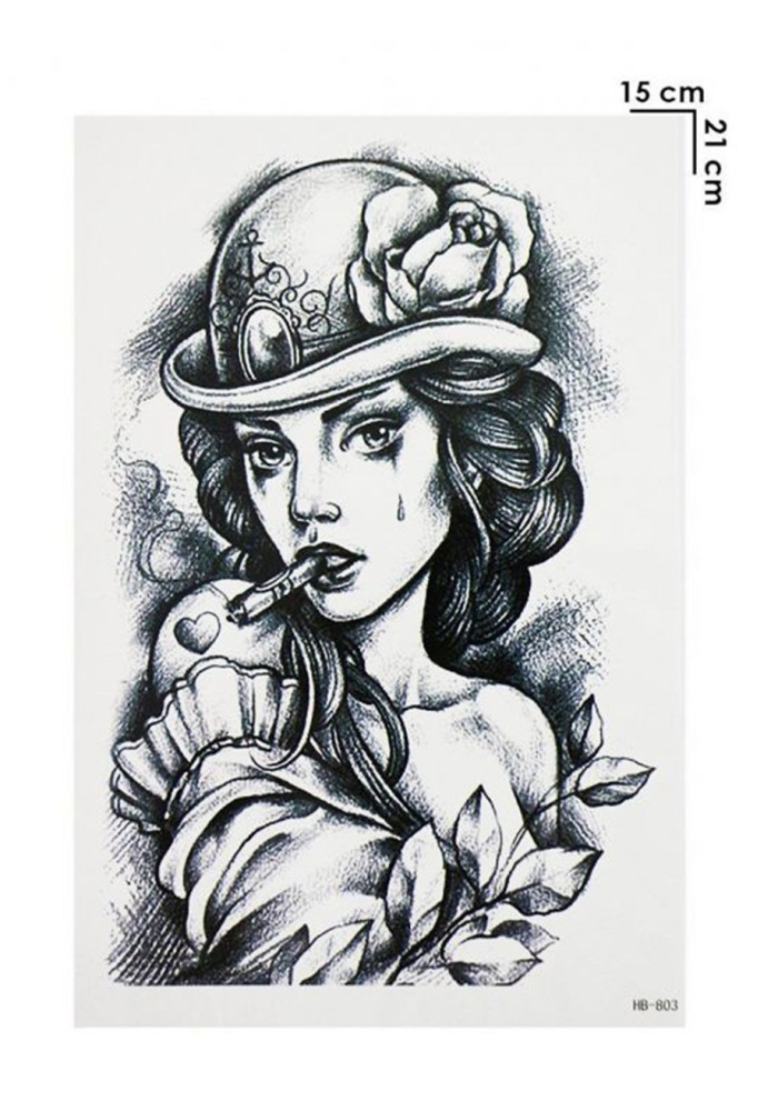 Geçici Kadın Dövme Tattoo