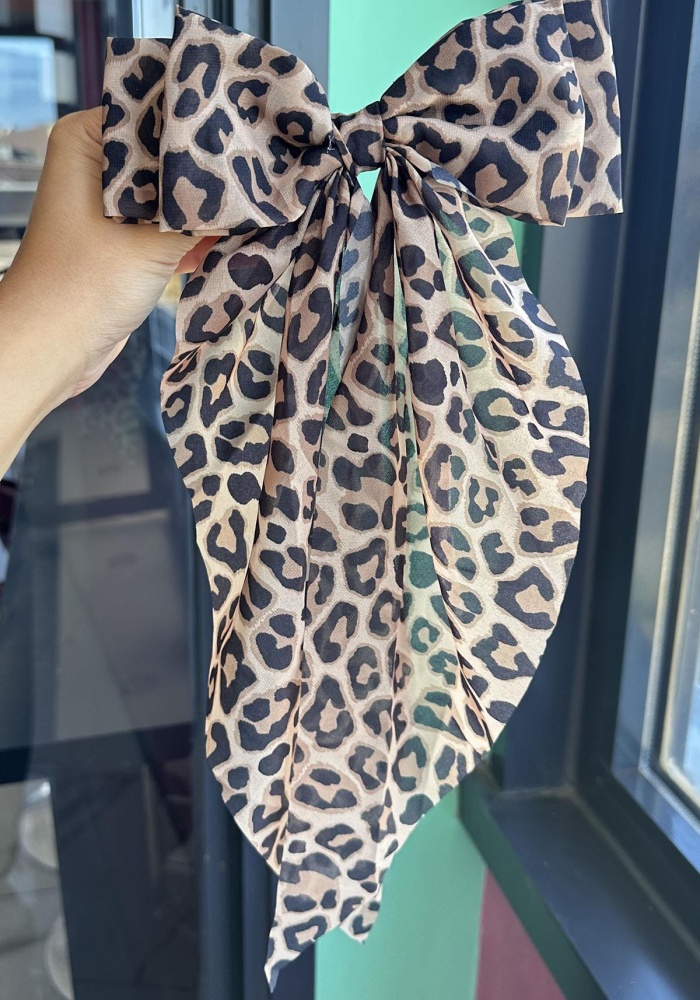 Karışık Renk Leopar Figürlü Otomat Toka
