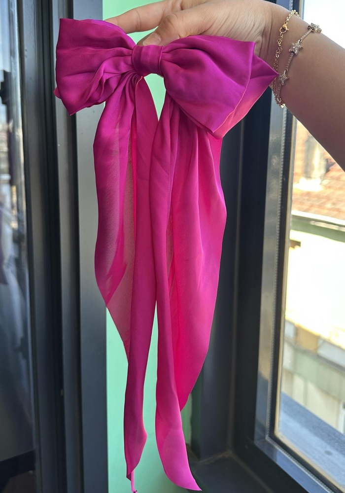 Pembe Renk Kurdele Figürlü Otomat Toka