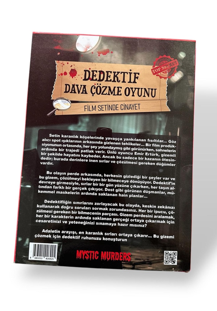 Dedektiflik Cinayet Çözme Oyunu - Film Setinde Cinayet