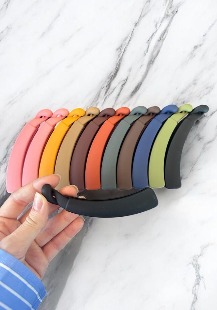 12li Karışık Renk Muz Toka Set