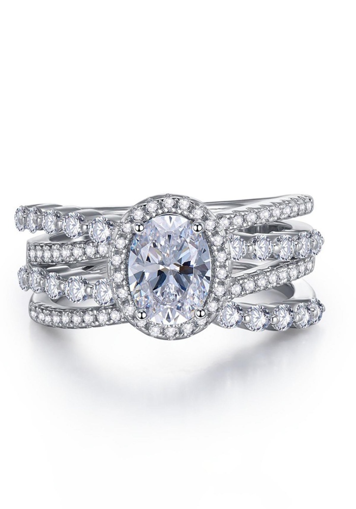 Gümüş Renk Tektaş Detaylı Ayarlanabilir Yüzük