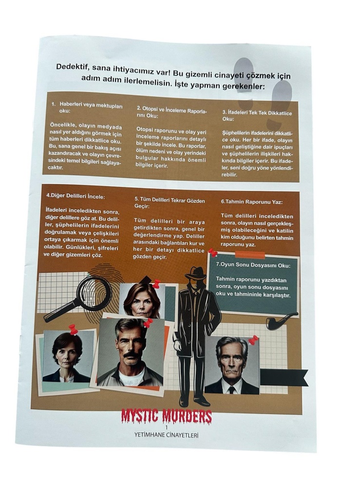 Dedektiflik Cinayet Çözme Oyunu -Yalıda Cinayetler