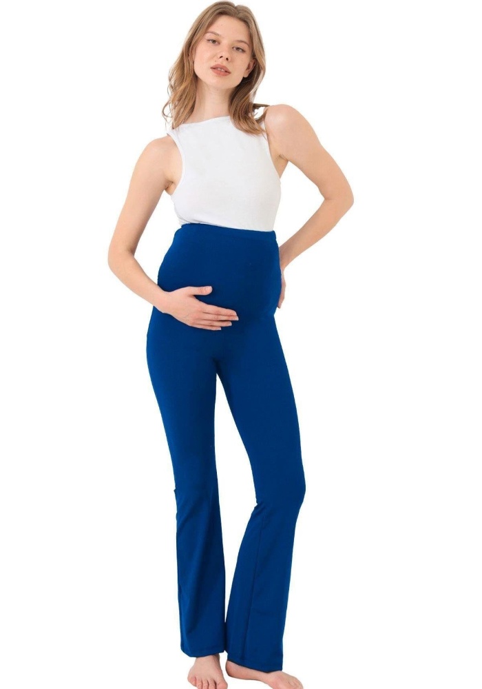 Yüksek Bel Hamile İspanyol Paça Kadın Tayt CH1077