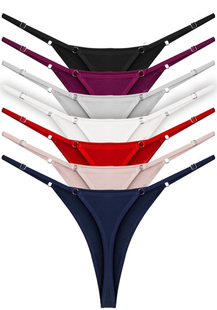 Pamuklu Beli Ayarlanır Kadın Tanga Külot CH6107