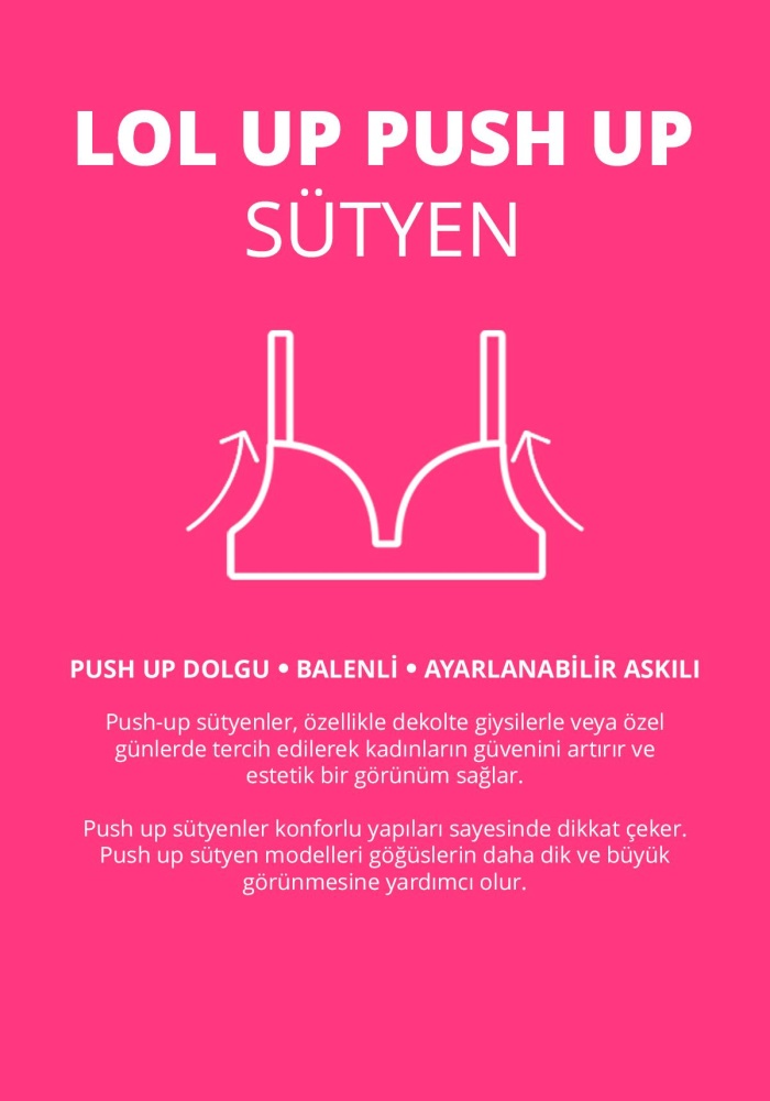 Lol Up Push Up Balenli Ten Sütyen CH1099