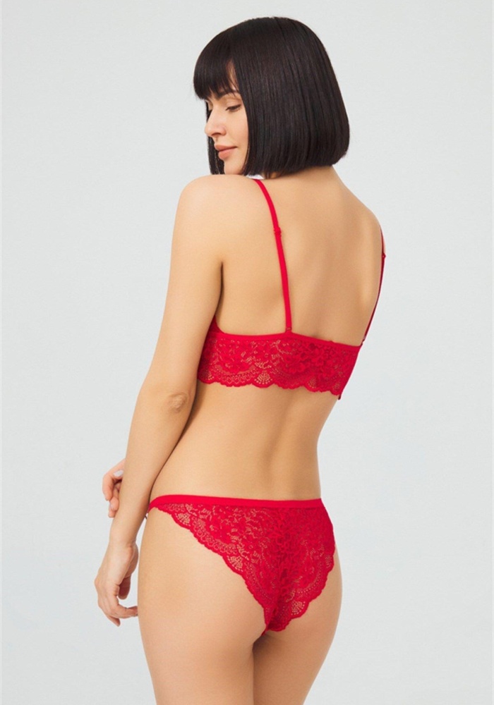 Dantelli Transparan Balensiz Kadın Sütyen Takımı CH1803