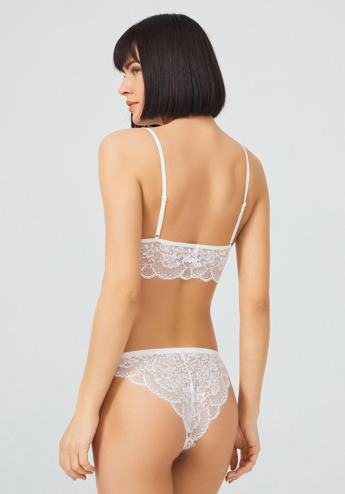 Dantelli Transparan Balensiz Kadın Sütyen Takımı CH1803