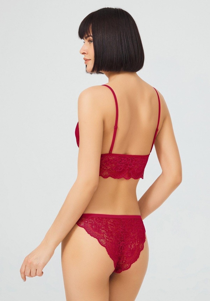 Dantelli Transparan Balensiz Kadın Sütyen Takımı CH1803