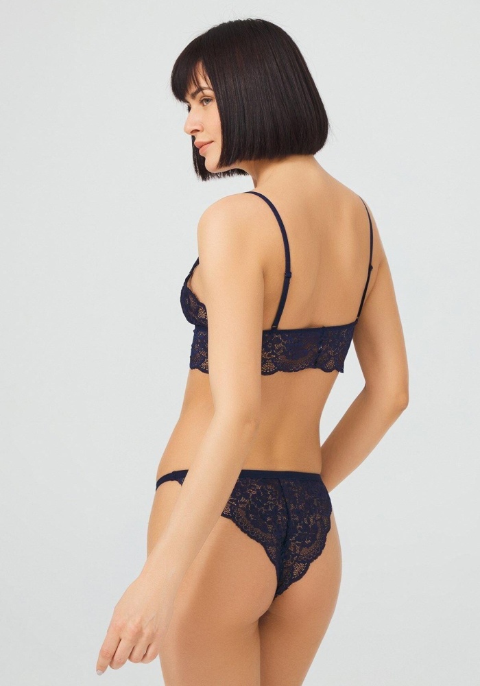 Dantelli Transparan Balensiz Kadın Sütyen Takımı CH1803