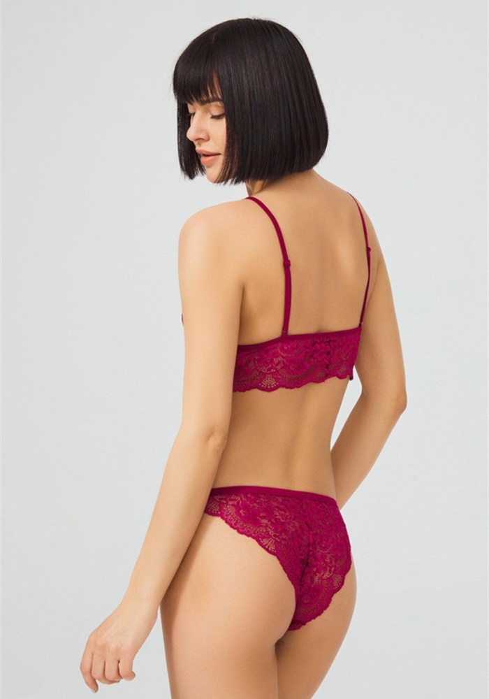 Dantelli Transparan Balensiz Kadın Sütyen Takımı CH1803