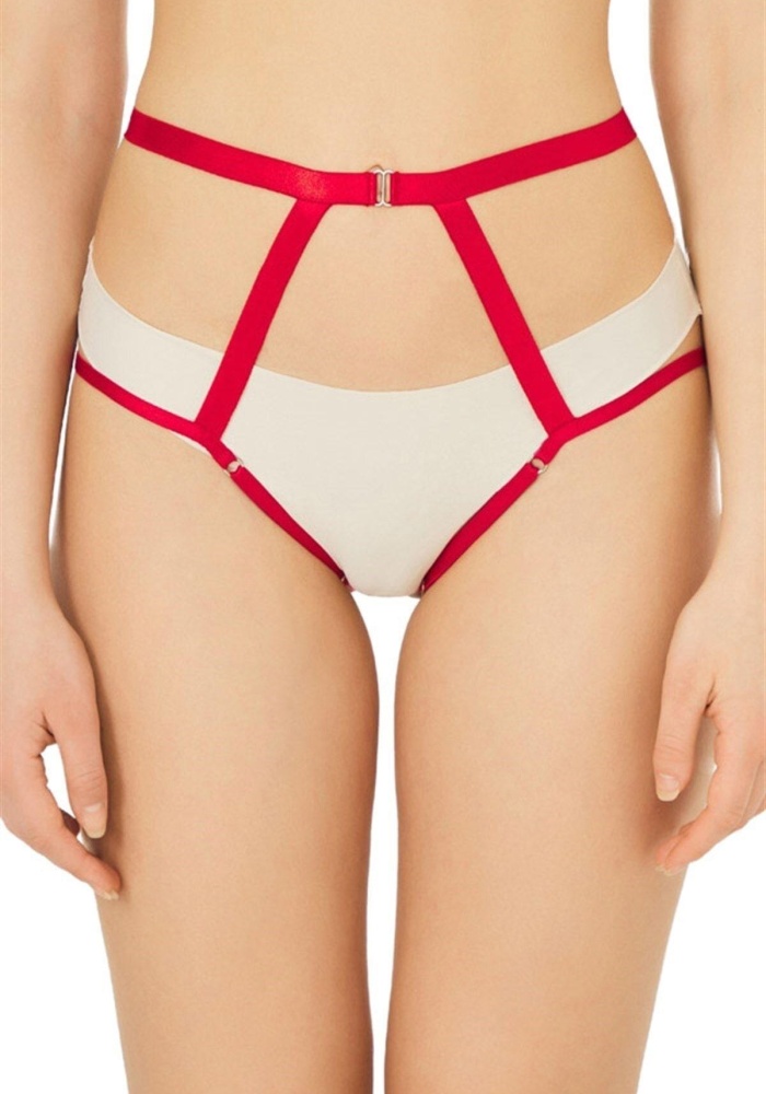 Özel Bölgesi Açık Lastikli Fantezi Kadın Külot Aksesuarı CH4049