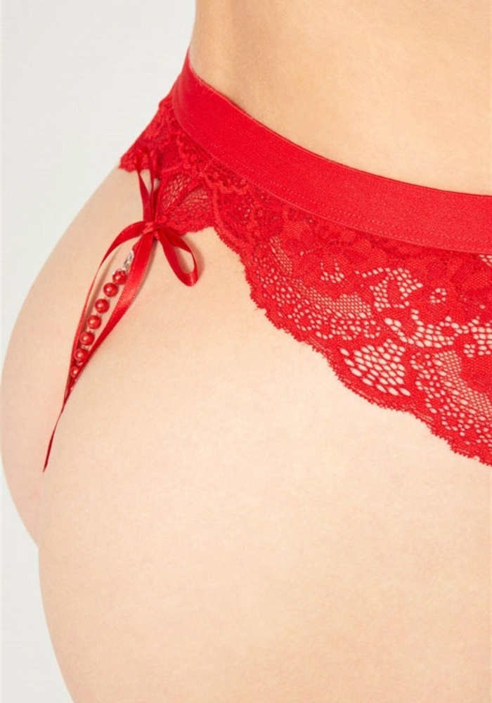 Dantelli Taş Detaylı Kadın Jartiyer CH4035